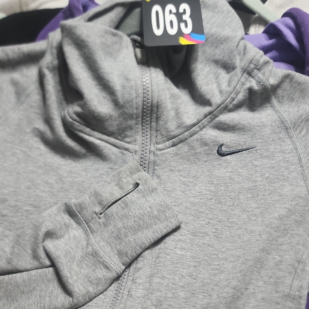 #63...Nike Heather Gray Full-Zip Jacket...Small